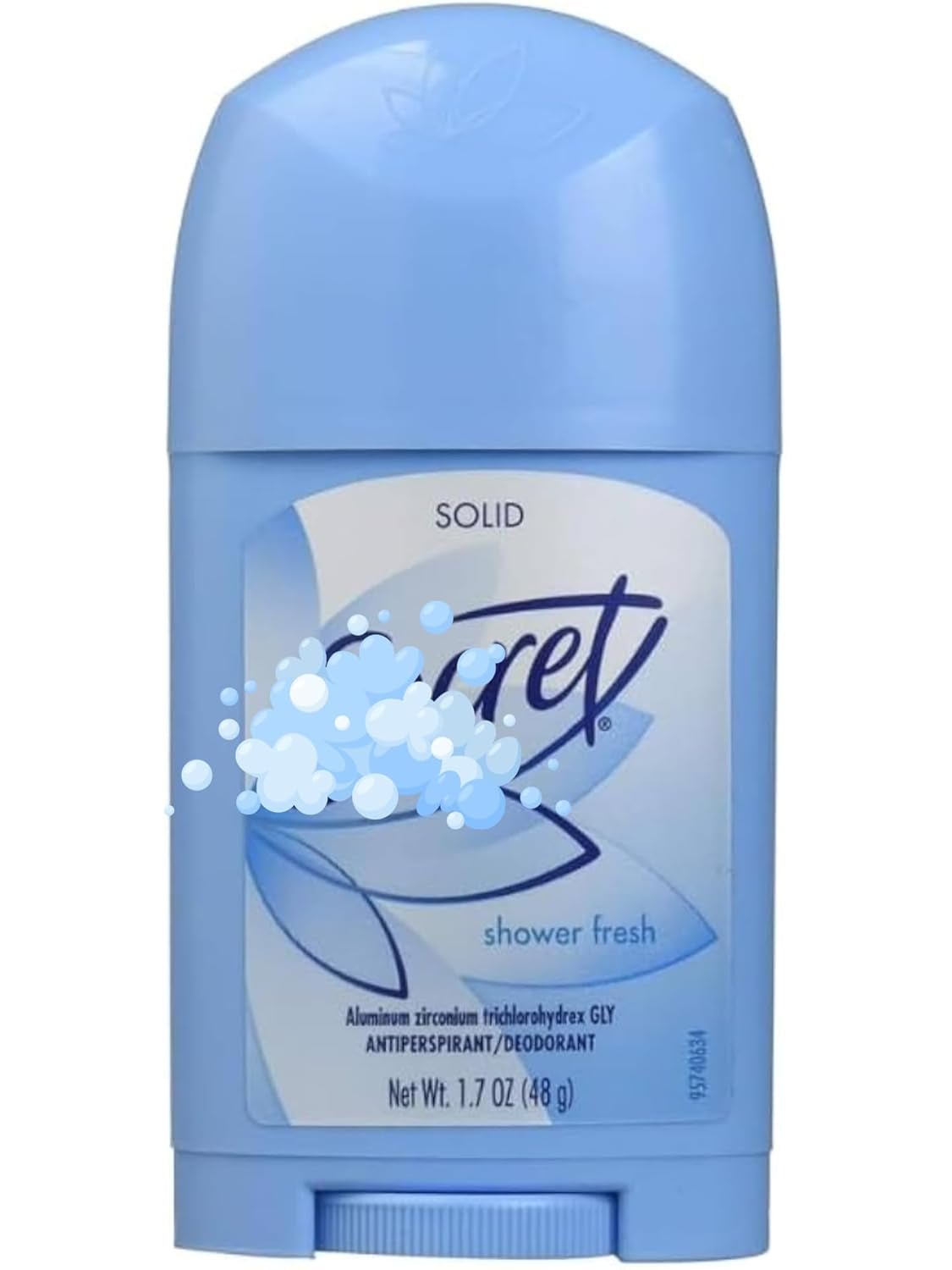 Antiperspirant Deodorant Wide Solid Shower Fresh 1.7Oz, (2 Pack), by