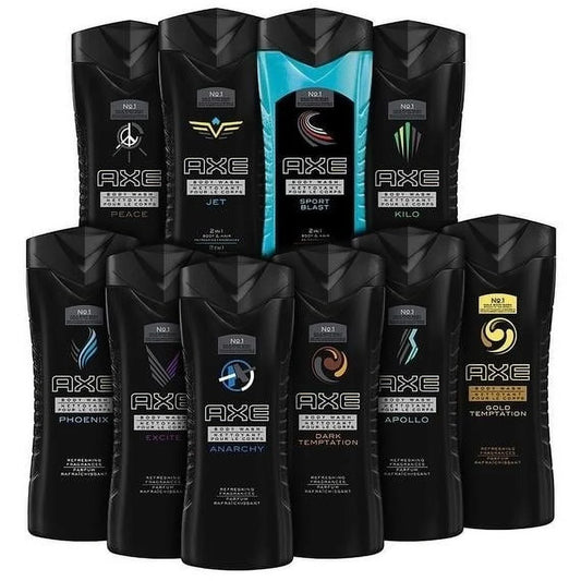 Shower Gel Body Wash 10 Pack Assorted Scents Gym Bag Essential