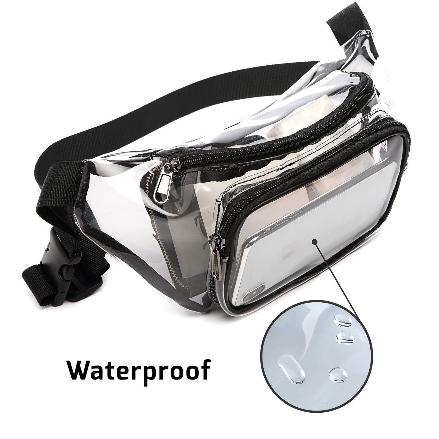 PVC Waterproof Waist Bag Custom Outdoor Sports Stadium Gym Bag